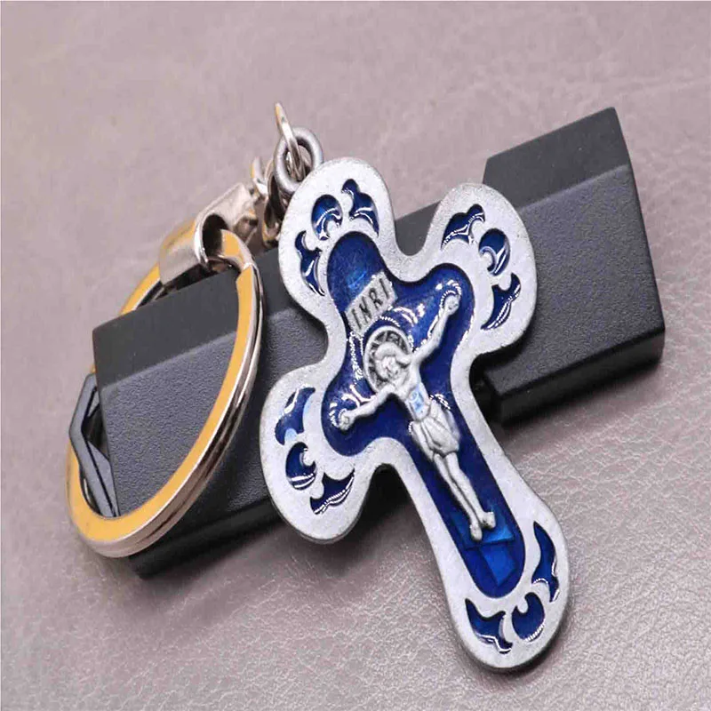 Classic Vintage Silver Orthodox Church. Christian Cross Keychain Jewelry, Orthodox Cross Alloy Keychain Pendant Holder
Classic Vintage Silver Orthodox Church. Christian Cross Keychain Jewelry, Orthodox Cross Alloy Keychain Pendant Holder