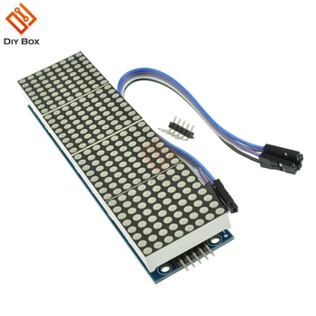 MAX7219 Microcontroller 4 In 1 Display with 5P Line Dot Matrix Module for Arduino
MAX7219 Microcontroller 4 In 1 Display with 5P Line Dot Matrix Module for Arduino
