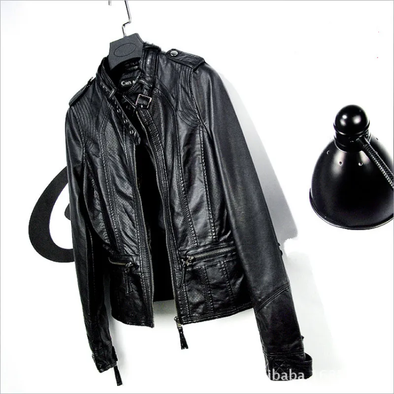 new spring and autumn boutique PU leather women's spring short jacket slim slimming large size stand collar motorcycle jacket
new spring and autumn boutique PU leather women's spring short jacket slim slimming large size stand collar motorcycle jacket