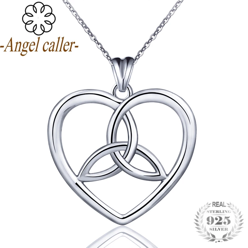 Angel Caller Real 925 Sterling Silver Infinity Love Heart Charms Necklaces Trinity Celtics Knot Pendant Girlfriend Gift CYD097
Angel Caller Real 925 Sterling Silver Infinity Love Heart Charms Necklaces Trinity Celtics Knot Pendant Girlfriend Gift CYD097