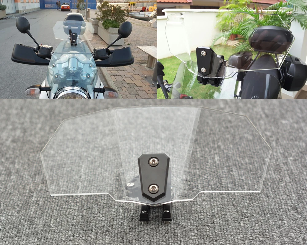 Motorcycle Risen Transparent Windshield Bracket Set Screen Protector Adjustable Lockable for BMW Kawasaki Honda Harley
Motorcycle Risen Transparent Windshield Bracket Set Screen Protector Adjustable Lockable for BMW Kawasaki Honda Harley