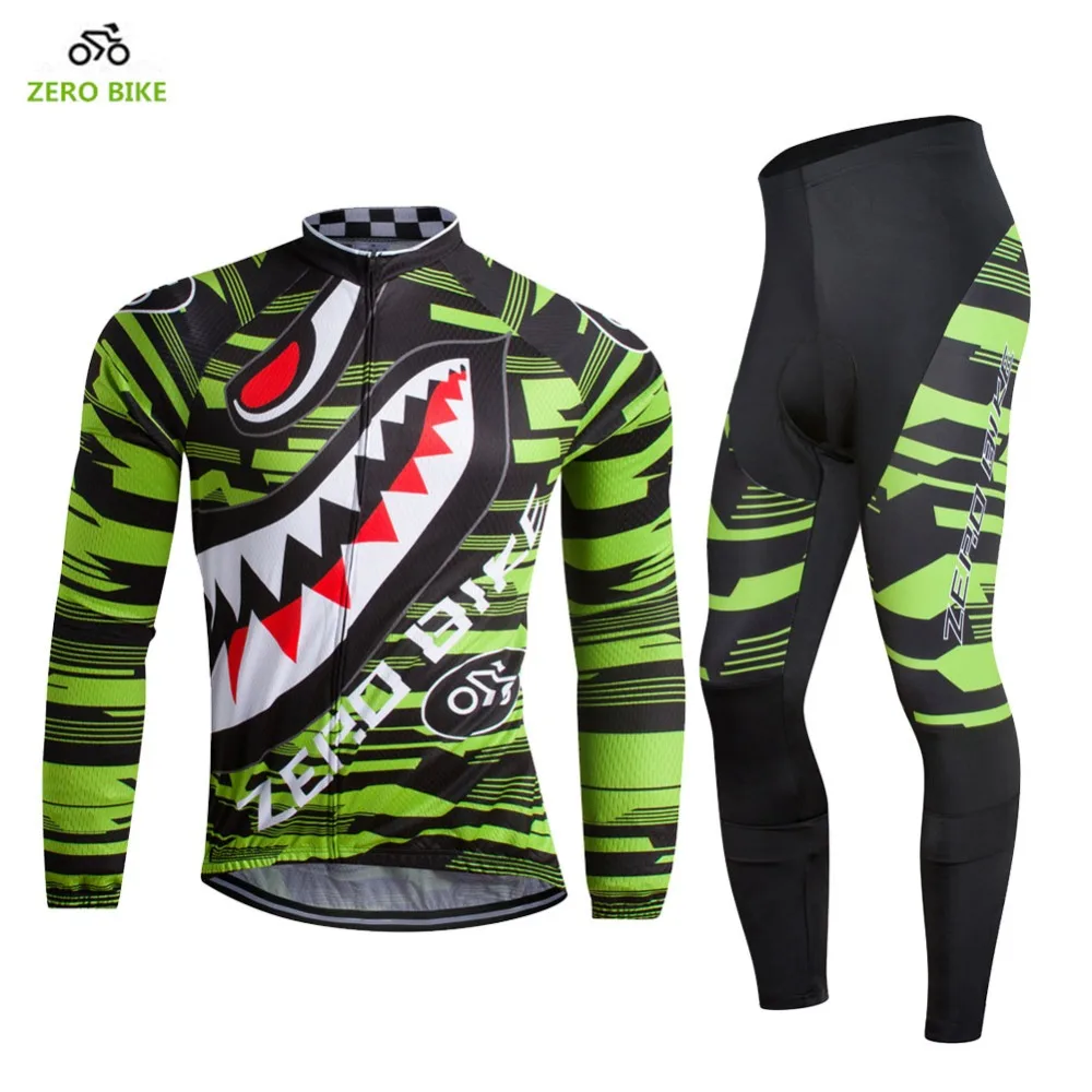 ZERO BIKE New Outdoor Men's Breathable Cycling Jersey set Long Sleeve 3D Gel Pad Bike clothing Green/Grey
ZERO BIKE New Outdoor Men's Breathable Cycling Jersey set Long Sleeve 3D Gel Pad Bike clothing Green/Grey