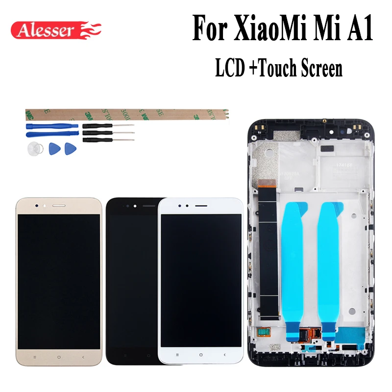 Alesser For XiaoMi Mi A1 LCD Display and Touch Screen +Frame Assembly Repair Parts 5.5'' Replacement Phone Accessory+Tools+Tapes
Alesser For XiaoMi Mi A1 LCD Display and Touch Screen +Frame Assembly Repair Parts 5.5'' Replacement Phone Accessory+Tools+Tapes