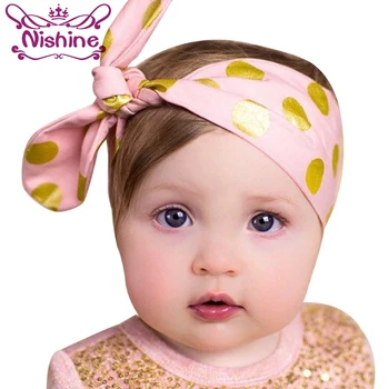 Nishine 10pcs/lot Newborn Gold Dot Knot Rabbit Ear Headband Newborn Hair Bands Headwraps Cute Hair Accessories
Nishine 10pcs/lot Newborn Gold Dot Knot Rabbit Ear Headband Newborn Hair Bands Headwraps Cute Hair Accessories