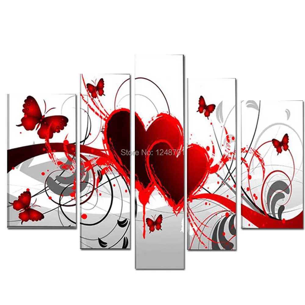 Hand Painted Modern Abstract Art 5 pieces-Combination Canvas Oil Painting Heart Sharp Wall PicturesLiving Room Home Wall Decor
Hand Painted Modern Abstract Art 5 pieces-Combination Canvas Oil Painting Heart Sharp Wall PicturesLiving Room Home Wall Decor