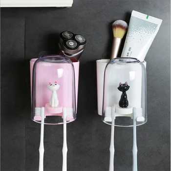Cute Cat Toothbrush Holder Self-adhesive Bathroom Toothbrush Holder Storage Organizer Anti-dust Toothbrush Holder7
Cute Cat Toothbrush Holder Self-adhesive Bathroom Toothbrush Holder Storage Organizer Anti-dust Toothbrush Holder7
