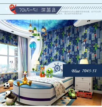 0.53x10m Environment Friendly New Non-woven Little Dinosaur Children's Bedroom Wallpaper Blue Cartoon wall Papers Home Decor
0.53x10m Environment Friendly New Non-woven Little Dinosaur Children's Bedroom Wallpaper Blue Cartoon wall Papers Home Decor