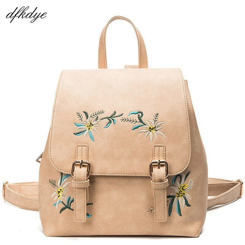 Women Embroidery School Bag Fashion Floral Leather Backpack For Teenage Girls Small Backpacks Gray Sac A Dos Mochila Female
Women Embroidery School Bag Fashion Floral Leather Backpack For Teenage Girls Small Backpacks Gray Sac A Dos Mochila Female