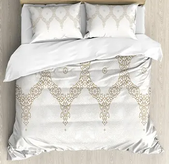 Moroccan Duvet Cover Set Ornate Background with Traditional Soft Colored Eastern Elements and Pattern Bedding Set Cream Beige
Moroccan Duvet Cover Set Ornate Background with Traditional Soft Colored Eastern Elements and Pattern Bedding Set Cream Beige