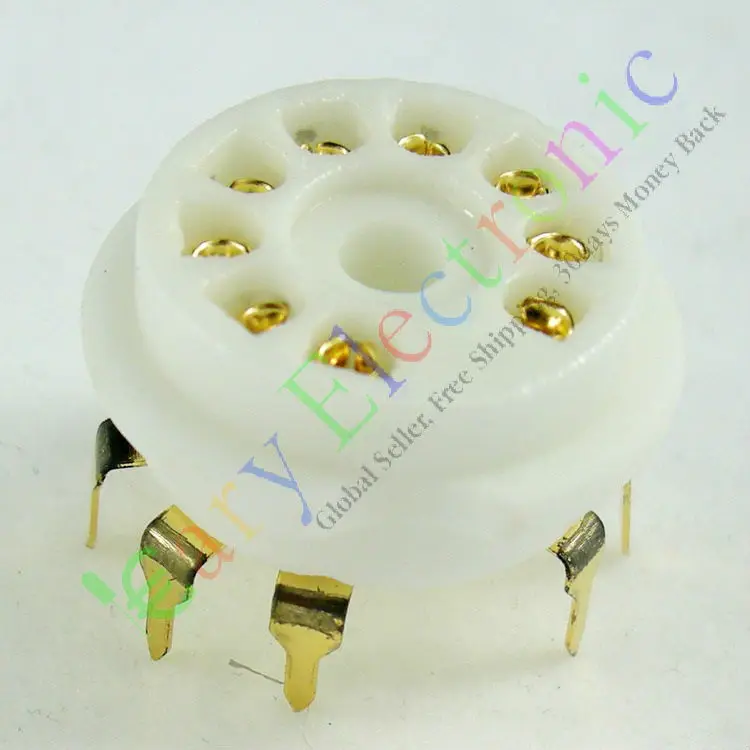 Wholesale and retail 4pc GOLD 9pin PCB Ceramic vacuum tube sockets valve base 12AX7 12AU7 ECC83 ECC82 free shipping
Wholesale and retail 4pc GOLD 9pin PCB Ceramic vacuum tube sockets valve base 12AX7 12AU7 ECC83 ECC82 free shipping