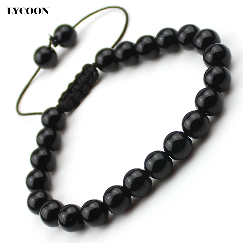 Top quality 6mm black round smooth stone beads bracelets for men DIY hand made strand Anil Arjandas bracelets size adjustable
Top quality 6mm black round smooth stone beads bracelets for men DIY hand made strand Anil Arjandas bracelets size adjustable