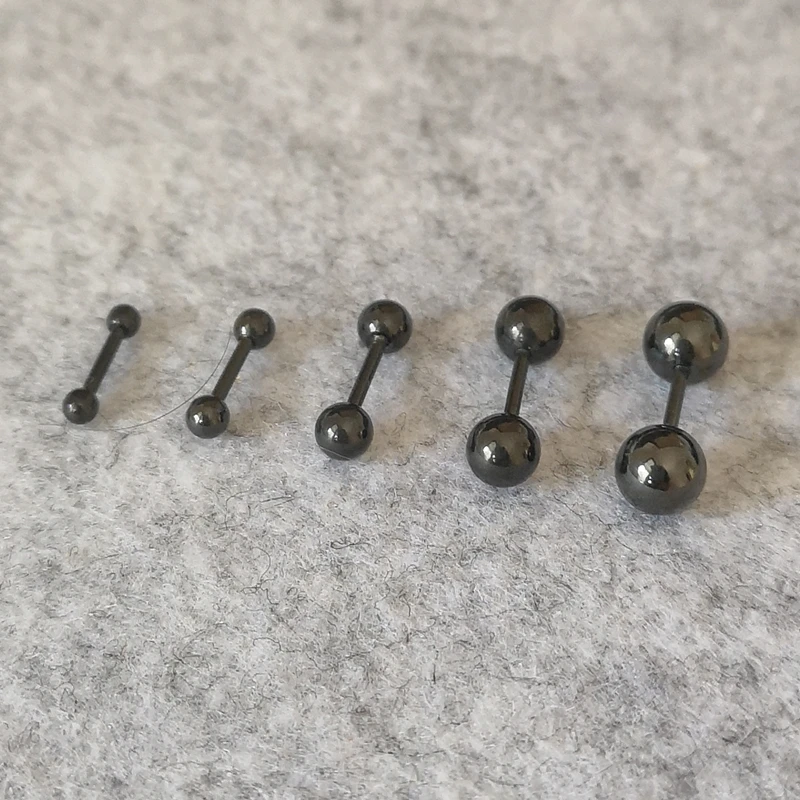 Brief 316 Stainless Steel Black Balls Screw-back Stud Earrings Never Fade Allergy Free 2.5mm to 6mm
Brief 316 Stainless Steel Black Balls Screw-back Stud Earrings Never Fade Allergy Free 2.5mm to 6mm