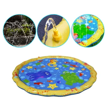 

Sprinkle and Air-filled Toy Play Mat Toys for Kids Children Inflatable Summer Outdoor Swimming Beach Lawn Sprinkler Pad