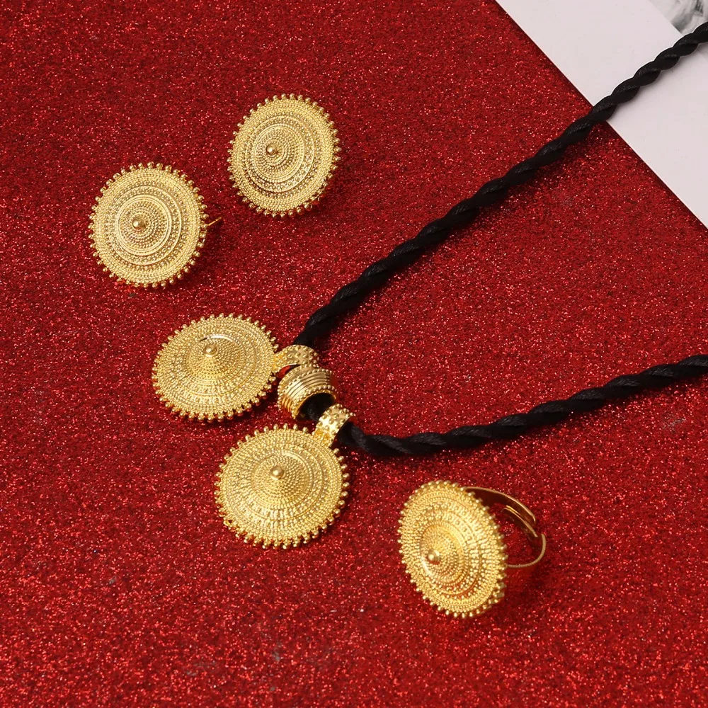 Ethiopian Gold Color Necklace Pendant Earrings Ring Habesha Wedding Eritrea Africa Arab Gift
Ethiopian Gold Color Necklace Pendant Earrings Ring Habesha Wedding Eritrea Africa Arab Gift