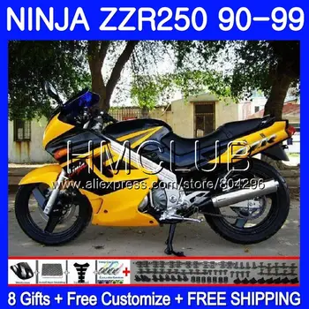 Bodywork For KAWASAKI NINJA Yellow black ZZR-250 ZZR250 90 91 92 93 94 Body 55HM9 ZZR 250 1990 1991 1992 1993 1994 Fairing Kit 
Bodywork For KAWASAKI NINJA Yellow black ZZR-250 ZZR250 90 91 92 93 94 Body 55HM9 ZZR 250 1990 1991 1992 1993 1994 Fairing Kit