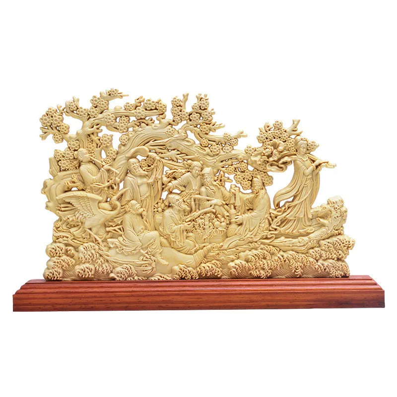 Double Sided Wood Sculpture Feng Shui Eight Lmmortal Chinese Christmas Gift Special Wooden Handmade Decoration Accessory R1614
Double Sided Wood Sculpture Feng Shui Eight Lmmortal Chinese Christmas Gift Special Wooden Handmade Decoration Accessory R1614