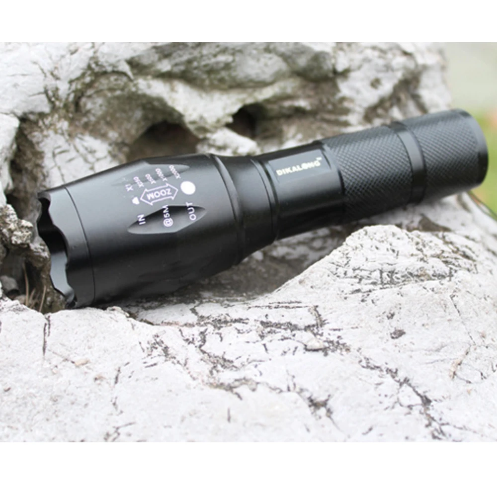 

100% Authentic E17 2000 Lumens 5-Mode CREE XM-L T6 LED Flashlights Zoomable Focus Torch by 1*18650 or 3*AAA