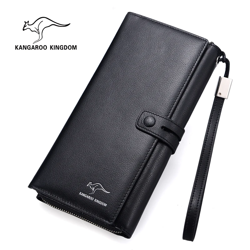 KANGAROO KINGDOM роскошные мужские кошельки из натуральной кожи фирменный деловой