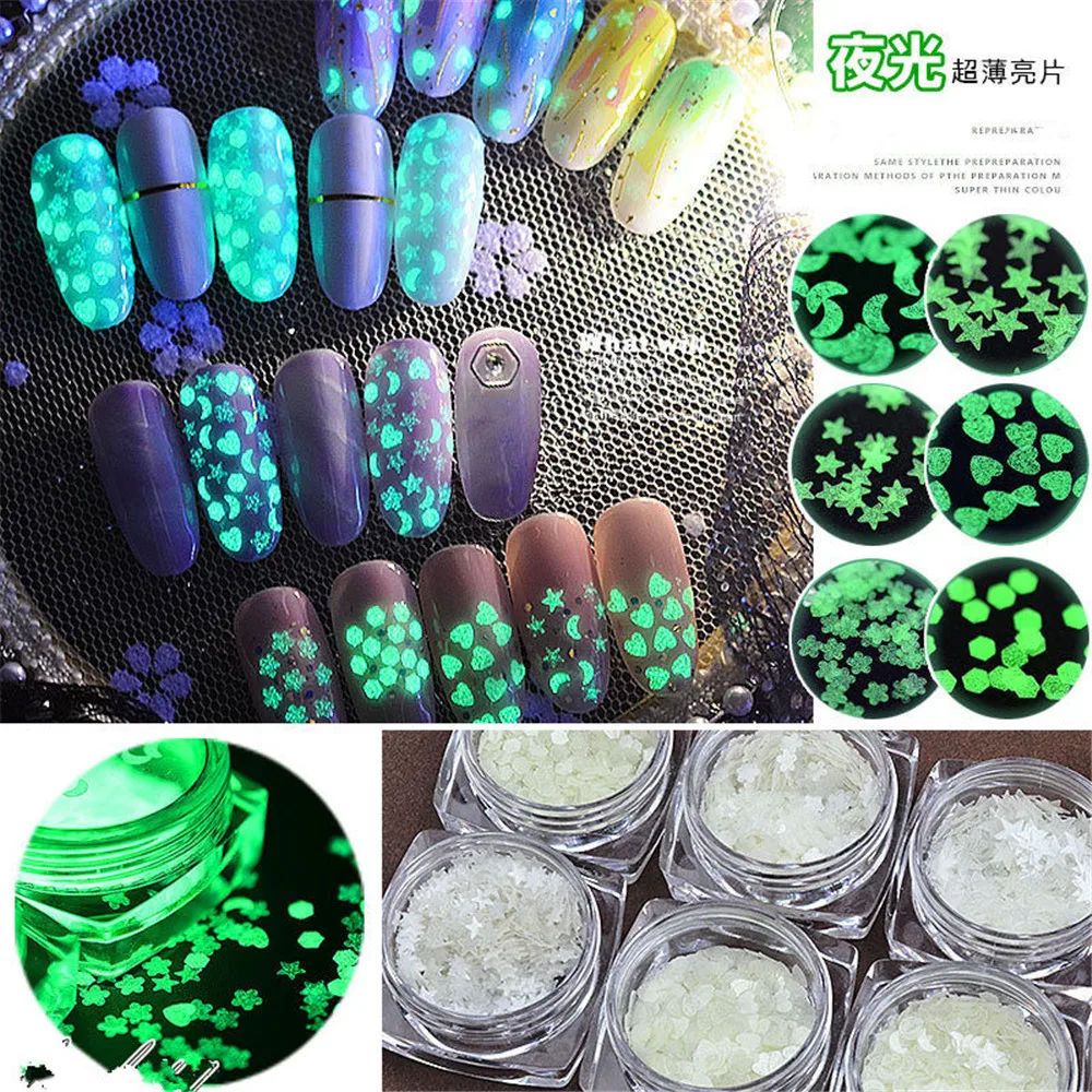 Ultra-thin Luminous Nail Art Decoration Sequins Glow In The Dark Fluorescent Flakes Rhinestone Manicure Nail Glitter Accessory
Ultra-thin Luminous Nail Art Decoration Sequins Glow In The Dark Fluorescent Flakes Rhinestone Manicure Nail Glitter Accessory