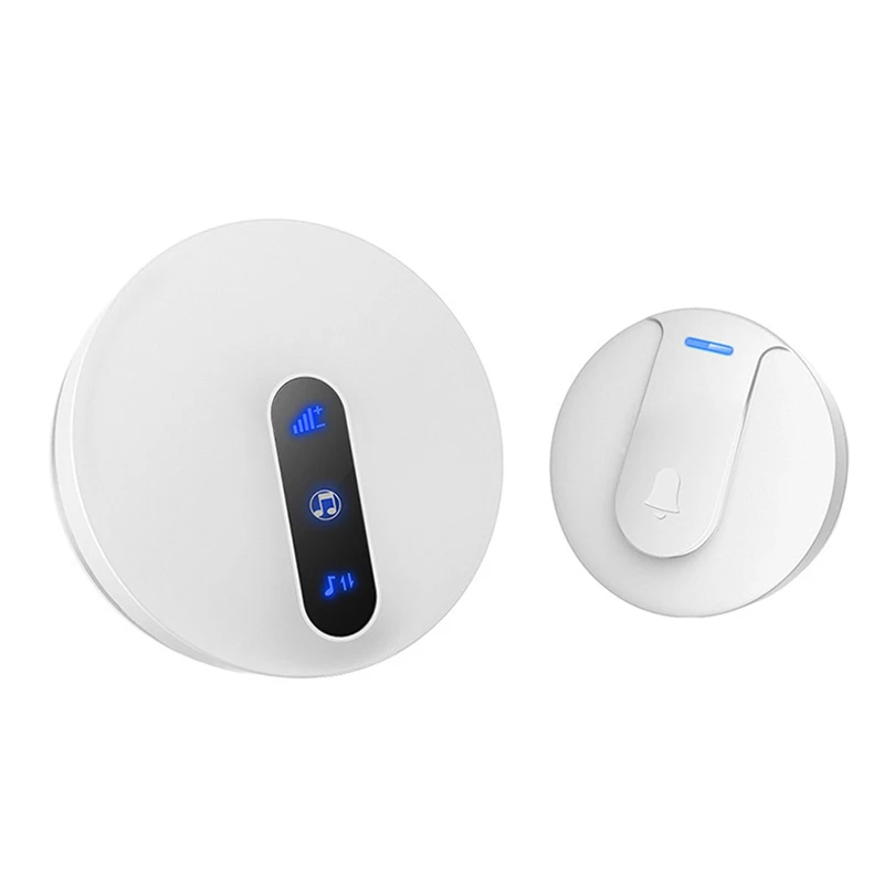 Waterproof Home Wireless Doorbell Self-Powered Led Light No Battery Cordless Bell 58 Chime 1 Button 1 Receiver
Waterproof Home Wireless Doorbell Self-Powered Led Light No Battery Cordless Bell 58 Chime 1 Button 1 Receiver