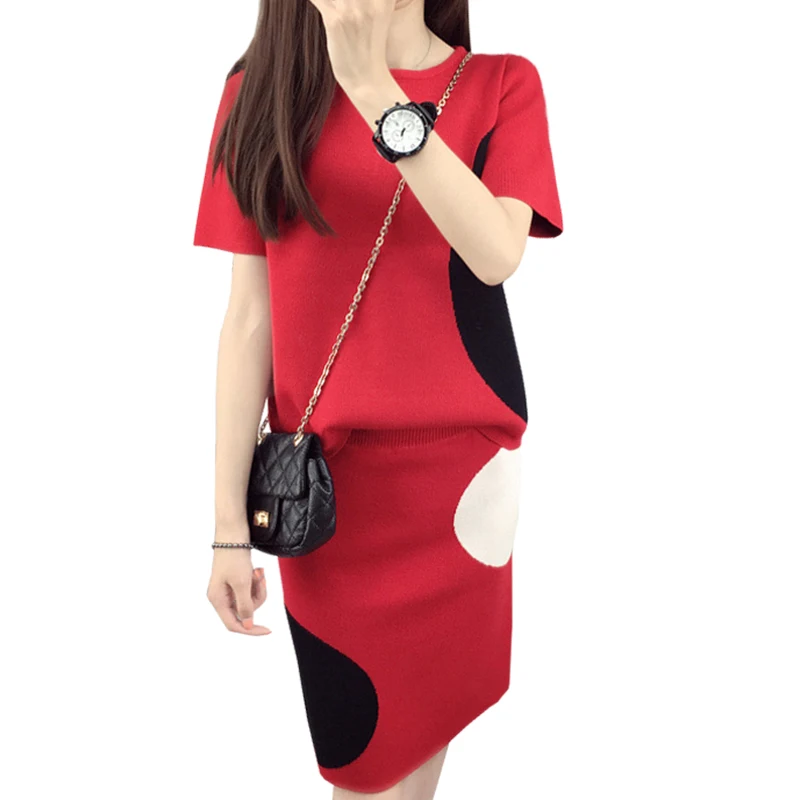 Autumn short-sleeved knit sweater women dress two-piece pack hip skirt new shirt sweaters suit pullover jacket vestidos MMY325
Autumn short-sleeved knit sweater women dress two-piece pack hip skirt new shirt sweaters suit pullover jacket vestidos MMY325