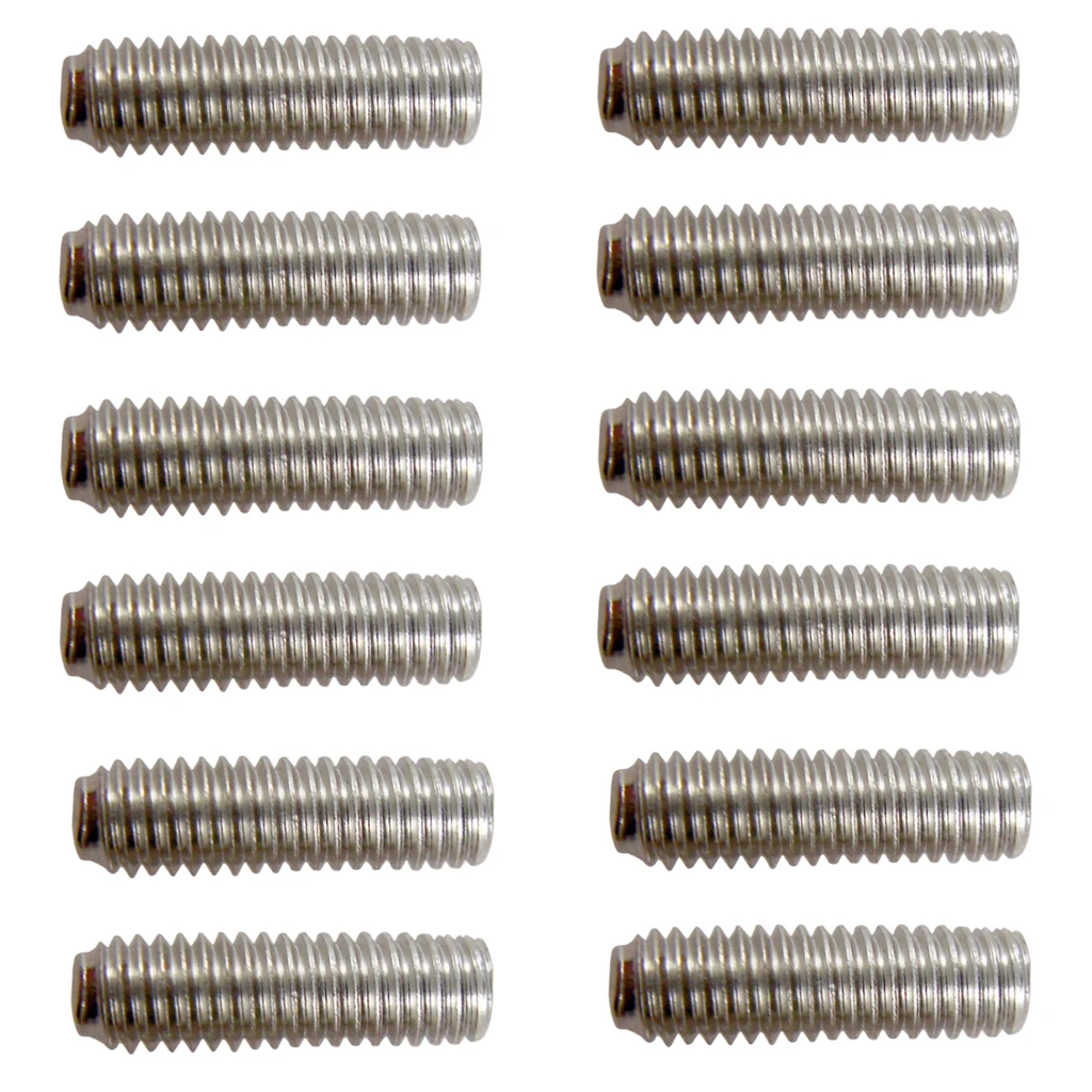 Perfeclan 24 Pieces Guitar Saddle Bridge Hexagon Screws for Fender Strat Tele Guitar Parts Guitar Parts & Accessories