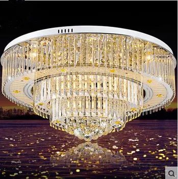 LED 110-220V Ceiling Lights Contracted High-grade luxury Crystal Ceiling Lamps Sitting Room Bedroom Atmosphere Remote Circular
LED 110-220V Ceiling Lights Contracted High-grade luxury Crystal Ceiling Lamps Sitting Room Bedroom Atmosphere Remote Circular