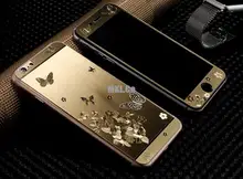 0.3mm Front+Back Luxury 9H 3D Painting Full Cover Color Tempered Glass Case for Iphone 5 5S SE 6 6s Plus Screen Film Cover Case