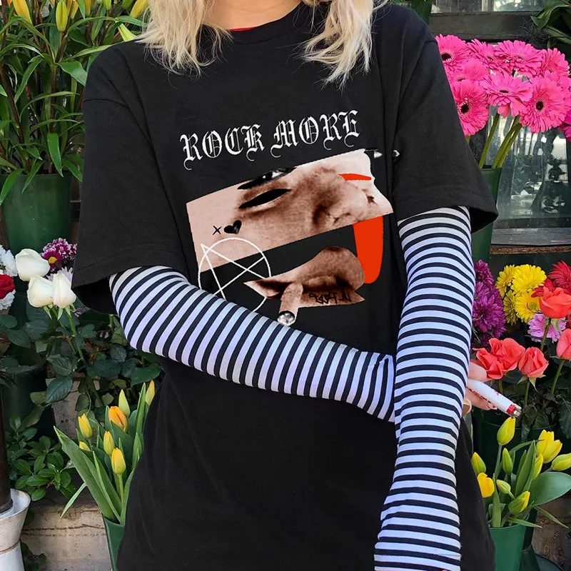 Aesthetic Dark Personality Printed T-shirt 2019 New Summer Fashion Hip Hop Loose Half Sleeve Top Tees Femme
Aesthetic Dark Personality Printed T-shirt 2019 New Summer Fashion Hip Hop Loose Half Sleeve Top Tees Femme