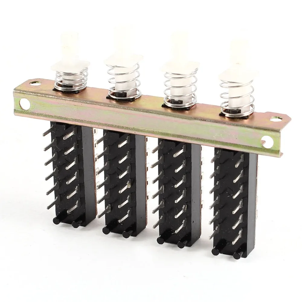 AC 110-220V 3A DC 12V-60V 6A 4PDT 4 Rows Interlock Push Button Switch 7.2 x 5.3 x 1.8cm Switches & Accessories
AC 110-220V 3A DC 12V-60V 6A 4PDT 4 Rows Interlock Push Button Switch 7.2 x 5.3 x 1.8cm Switches & Accessories