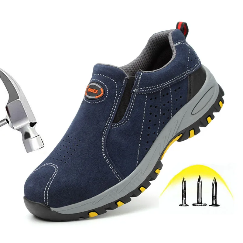 Men Safety Shoes Steel Toe Work Shoes Anti static Anti-smashing Breathable Genuine Leather Work Boots Shoes Men Dropshipping
Men Safety Shoes Steel Toe Work Shoes Anti static Anti-smashing Breathable Genuine Leather Work Boots Shoes Men Dropshipping
