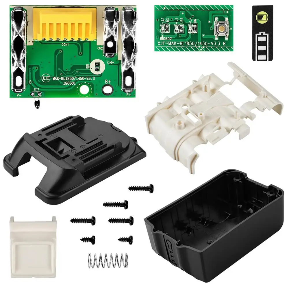 BL1830 1850 protection board PCB and light board Case Cover for 18V Makita Battery
BL1830 1850 protection board PCB and light board Case Cover for 18V Makita Battery