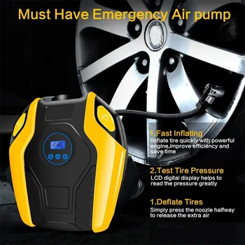 Car air pump 150W 150PSI DC 12V 25L/min 14A Car Mini Air Compressor Pump w/ Display Tire Inflator Electric 19Y14
Car air pump 150W 150PSI DC 12V 25L/min 14A Car Mini Air Compressor Pump w/ Display Tire Inflator Electric 19Y14
