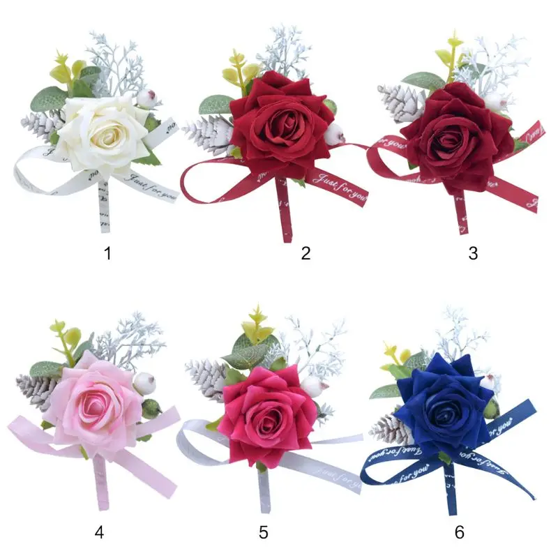 Men Corsage Groom Brooch Flowers Boutonniere Pin Bridal Corsages Bridesmaid Wedding Flower Accessories
Men Corsage Groom Brooch Flowers Boutonniere Pin Bridal Corsages Bridesmaid Wedding Flower Accessories
