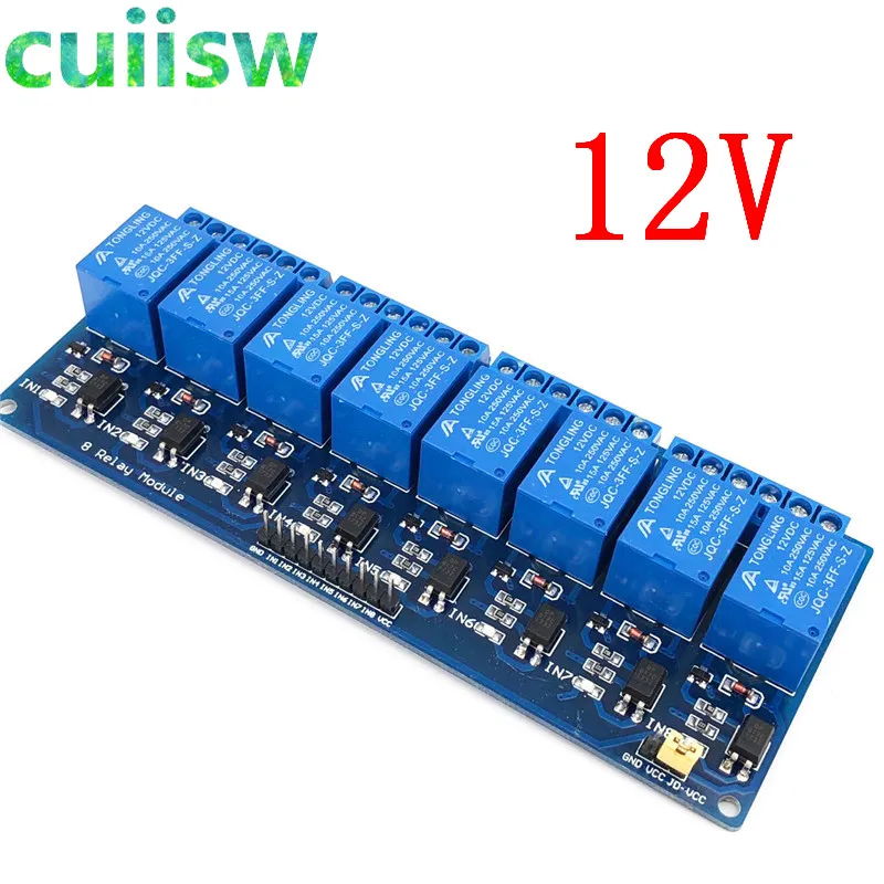 12V 8 Channel Relay Module control panel 12V Low level trigger for arduino PLC Free Shipping
12V 8 Channel Relay Module control panel 12V Low level trigger for arduino PLC Free Shipping
