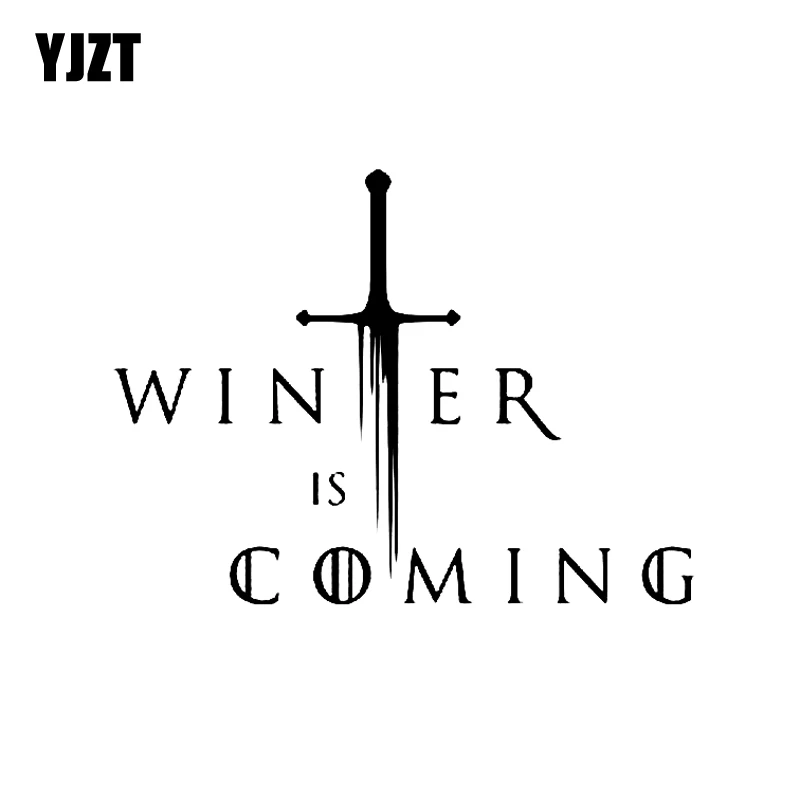 YJZT 16CM*12CM Funny Winter Is Coming Vinyl Decoration Decal Car Sticker Black/Silver Accessories C11-1121
YJZT 16CM*12CM Funny Winter Is Coming Vinyl Decoration Decal Car Sticker Black/Silver Accessories C11-1121