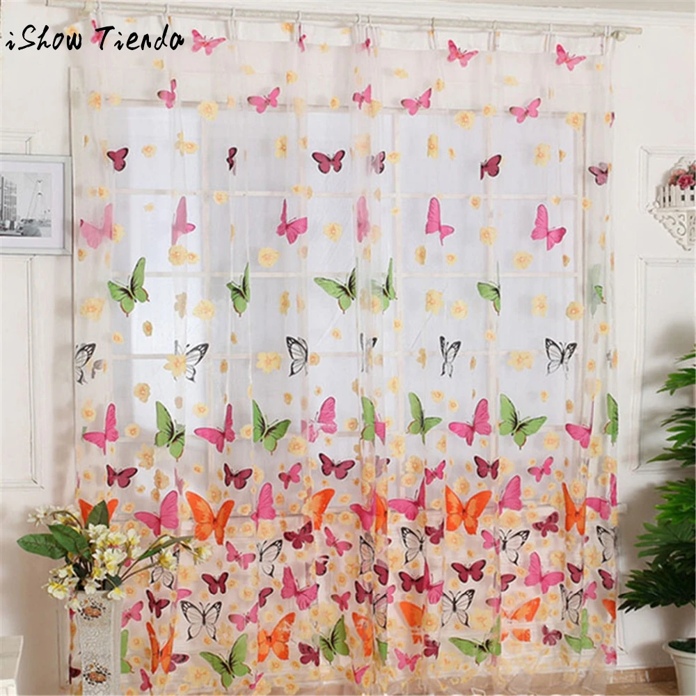 Hot Butterfly Print Sheer Window Panel Curtains Room Divider New For Living Room Bedroom Girl 200X100CM 1pc Curtains
Hot Butterfly Print Sheer Window Panel Curtains Room Divider New For Living Room Bedroom Girl 200X100CM 1pc Curtains