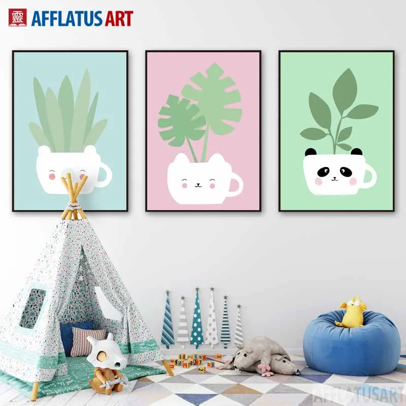 Green Plant Panda Cat Nordic Posters And Prints Color Wall Art Canvas Painting Cartoon Wall Pictures For Kids Room Home Decor
Green Plant Panda Cat Nordic Posters And Prints Color Wall Art Canvas Painting Cartoon Wall Pictures For Kids Room Home Decor