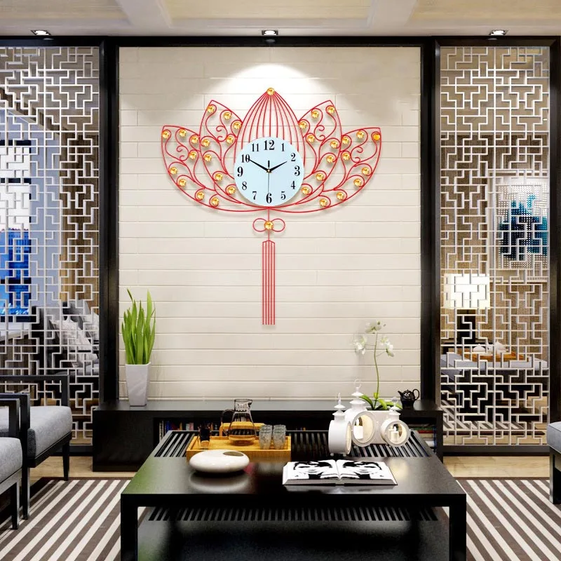Chinese Style Wall Clock Metal Flower Shape Needle Digital 12 Hours Quiet Large Hanging Clocks Watch for House Decoration Crafts
Chinese Style Wall Clock Metal Flower Shape Needle Digital 12 Hours Quiet Large Hanging Clocks Watch for House Decoration Crafts