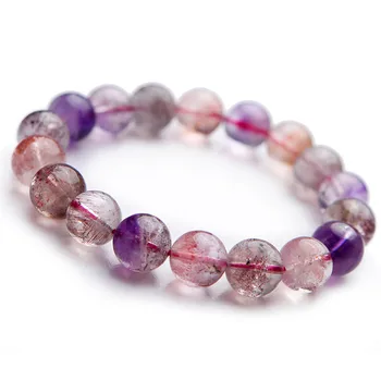 12mm Genuine Natural Super 7 Seven Melody Stone Bracelet Women Colorful Natural Rutilated Quartz Crystal Round Bead Bracelet
12mm Genuine Natural Super 7 Seven Melody Stone Bracelet Women Colorful Natural Rutilated Quartz Crystal Round Bead Bracelet