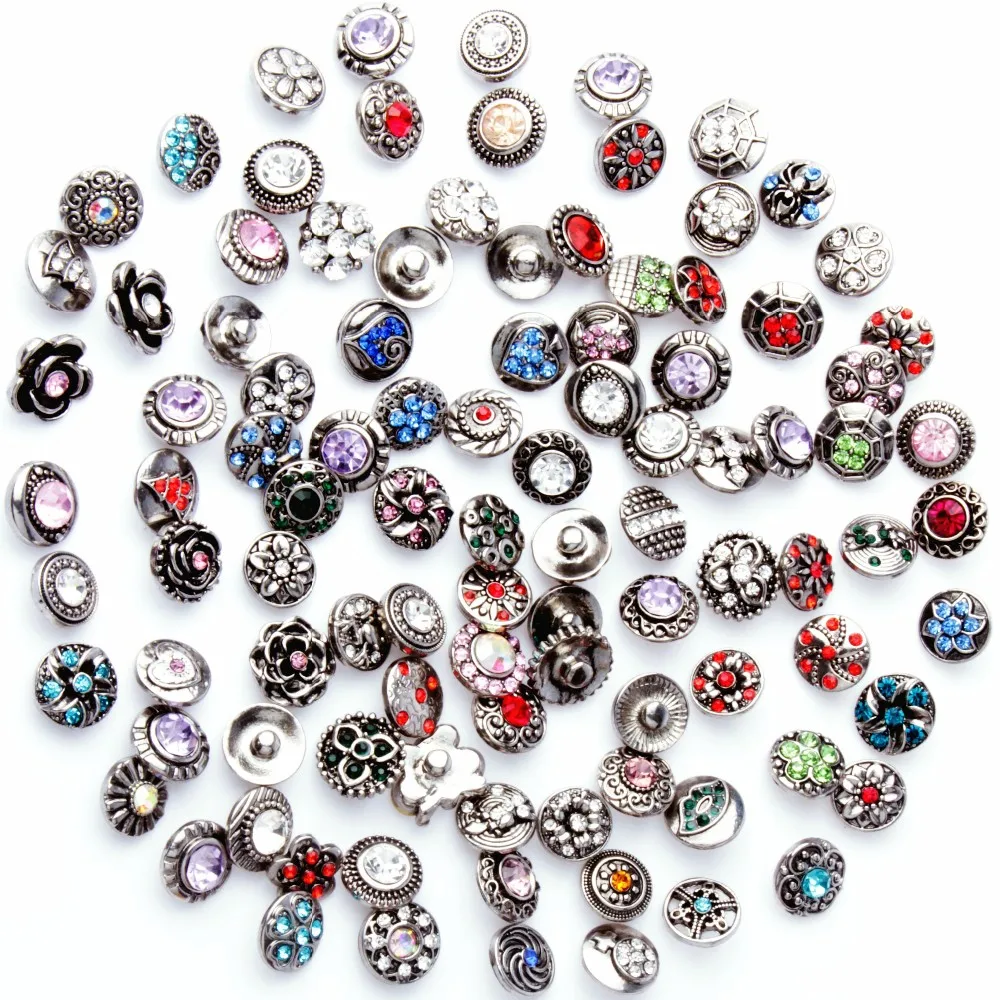 new 50pcs/lot High quality Mix Many styles 12mm Metal Snap Button Charm Rhinestone Styles Button Ginger Snaps Jewelry
new 50pcs/lot High quality Mix Many styles 12mm Metal Snap Button Charm Rhinestone Styles Button Ginger Snaps Jewelry