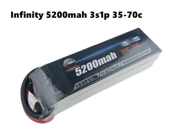 Infinity 5200mAh 3S1P 3S 35C - 70C 11.1V LiPo Rechargeable Battery SY60 XT60 Plugs for RC FPV Multicopter Model Drone
Infinity 5200mAh 3S1P 3S 35C - 70C 11.1V LiPo Rechargeable Battery SY60 XT60 Plugs for RC FPV Multicopter Model Drone