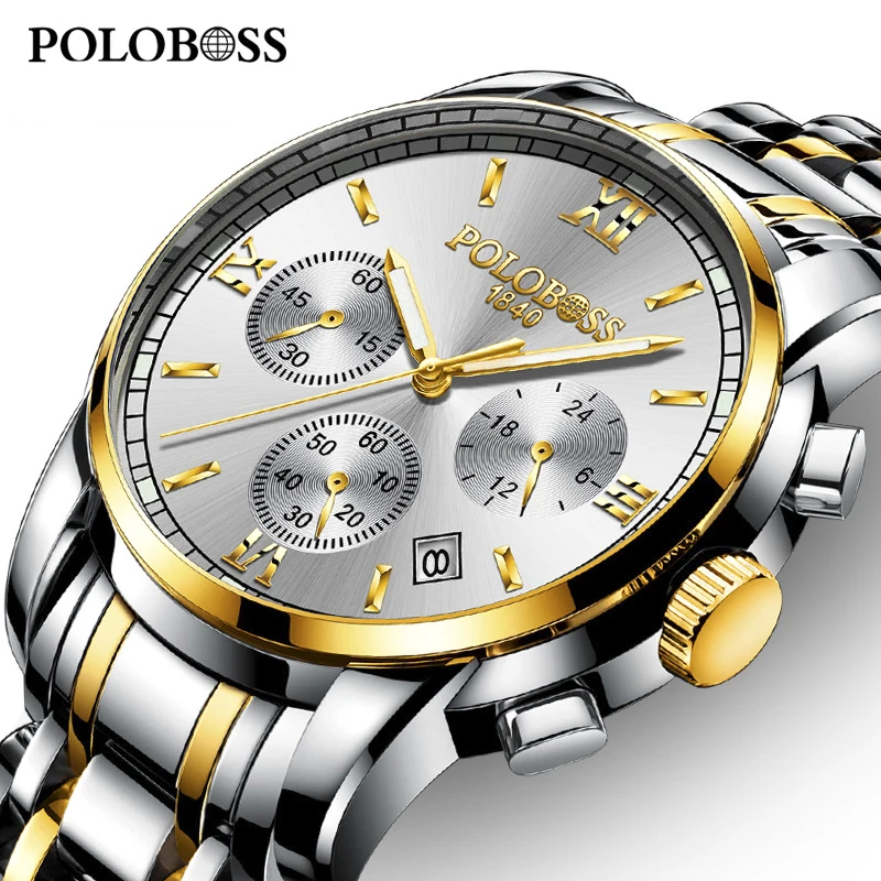 BOSCK Top Brand Luxury Men Watch Full Steel Band Male Army Clock Chronograph Men Sports Watches Relogio Masculino Business Watch
BOSCK Top Brand Luxury Men Watch Full Steel Band Male Army Clock Chronograph Men Sports Watches Relogio Masculino Business Watch