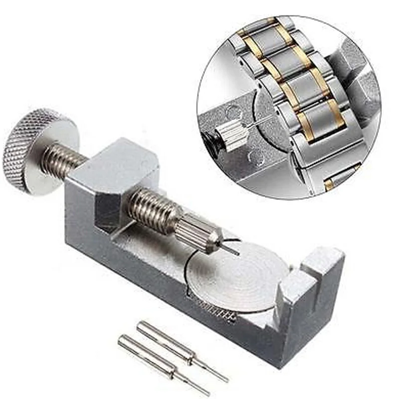 Metal Watch Band Strap Bracelet Chain Link Pin Remover Removal Adjustable Repair Tool Adjustable Kit with 2 Extra Pins
Metal Watch Band Strap Bracelet Chain Link Pin Remover Removal Adjustable Repair Tool Adjustable Kit with 2 Extra Pins