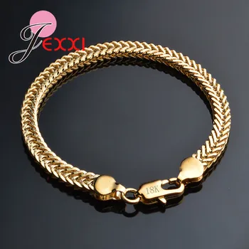 Hot Gold Bracelet Stamp Gold Color Men Jewelry Trendy Cuban Chain Bracelets For Famle Wholesale Price
Hot Gold Bracelet Stamp Gold Color Men Jewelry Trendy Cuban Chain Bracelets For Famle Wholesale Price