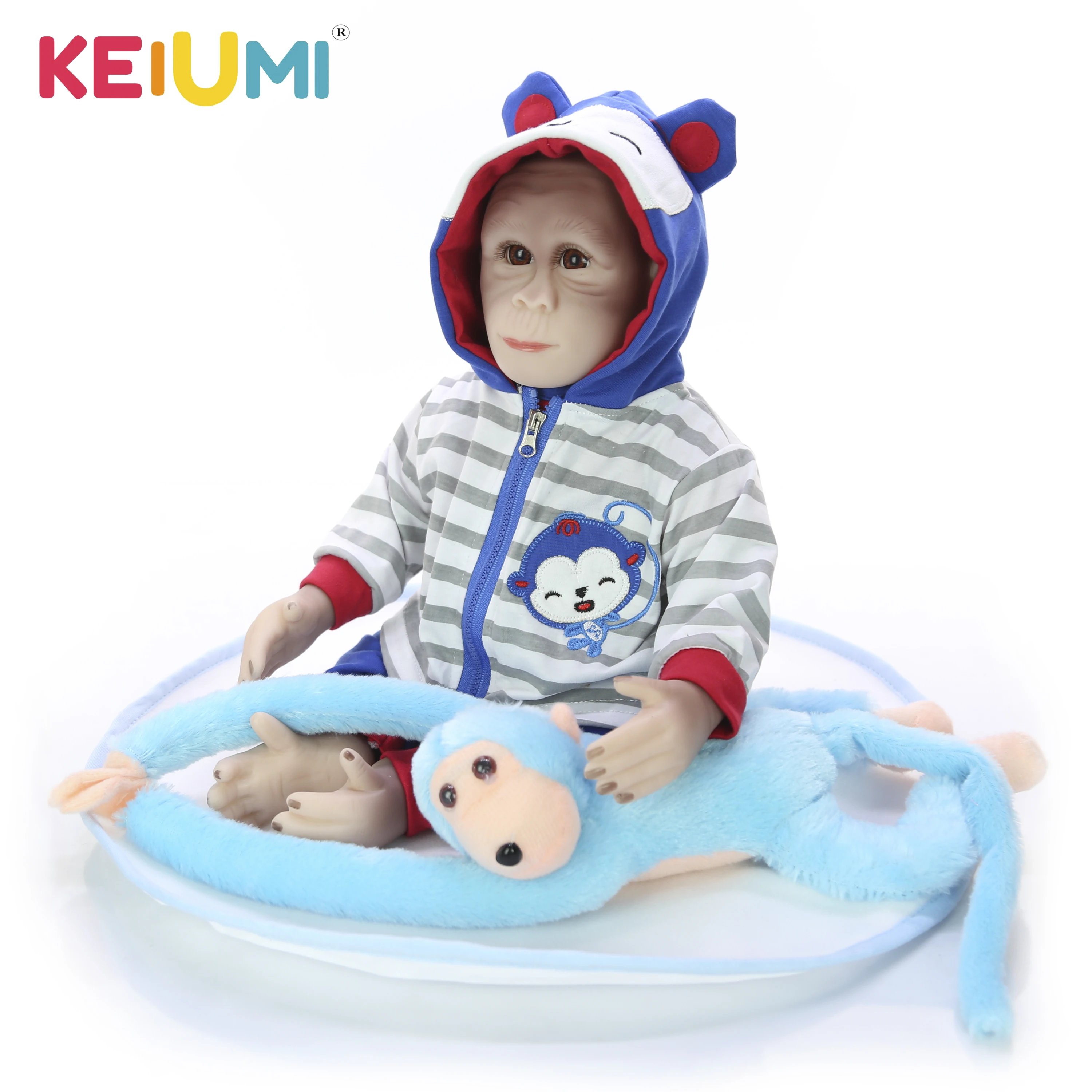 KEIUMI 19 Inch 46 cm New Arrival Baby Doll Toy Monkey Cloth Body Silicone Soft Realistic Reborn Dolls Cosplay Apes Children Gift
KEIUMI 19 Inch 46 cm New Arrival Baby Doll Toy Monkey Cloth Body Silicone Soft Realistic Reborn Dolls Cosplay Apes Children Gift