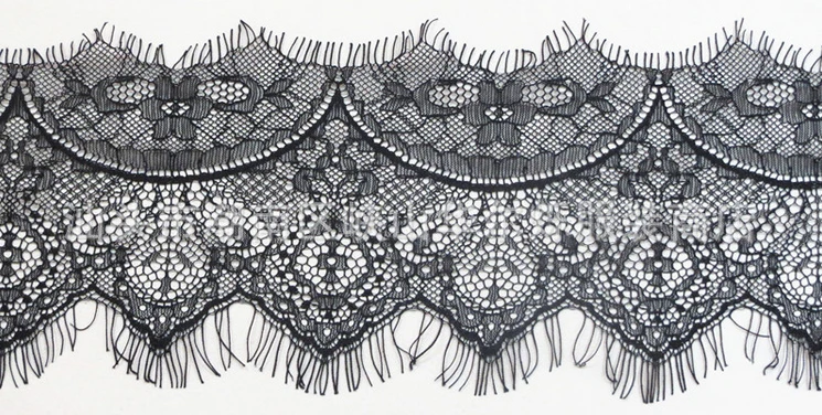 

FREE SHIPPING superb 10.5cm wide 3 yards per piece non-elastic eyelash lace trim , XERY0112M