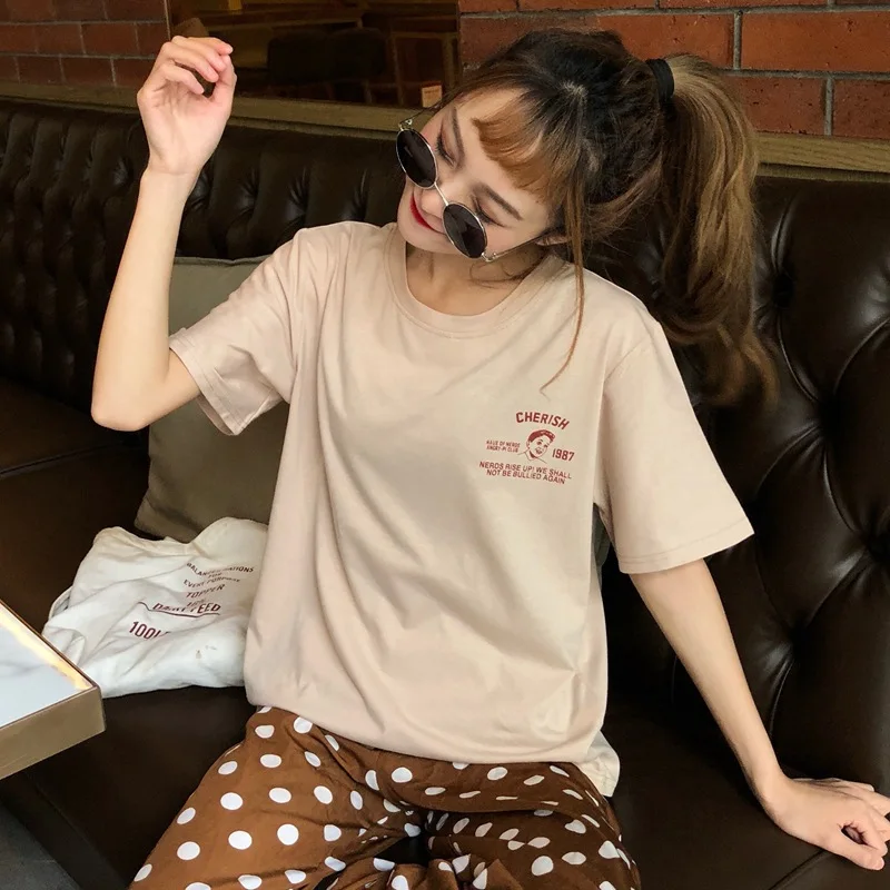 Mr.nut loose short-sleeved t-shirt female 2019 Korean students Harajuku style wild print tshirt
Mr.nut loose short-sleeved t-shirt female 2019 Korean students Harajuku style wild print tshirt