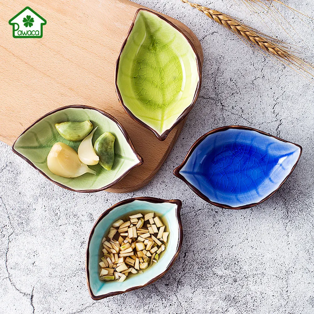 Creative Ceramic Sauce Dish Leaves Modeling Small Plates Sauce soy Sauce Dish Seasoning Plate Kitchen Tableware Food Container
Creative Ceramic Sauce Dish Leaves Modeling Small Plates Sauce soy Sauce Dish Seasoning Plate Kitchen Tableware Food Container