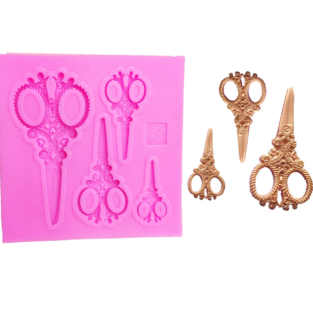 DIY Scissors silicone mould fondant molds cake decorating tools chocolate gumpaste mold T1001
DIY Scissors silicone mould fondant molds cake decorating tools chocolate gumpaste mold T1001